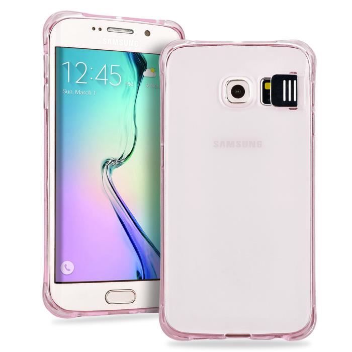 coque galaxy s6 edge silicone rose coque galaxy s6 edge silicone rose