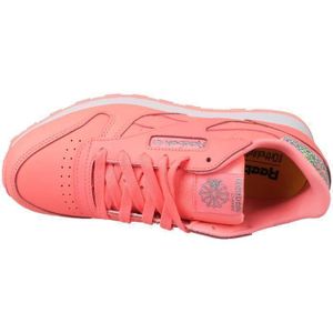 reebok leather enfant orange