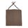 Galette de chaise carrée 40x40x4 cm Chocolat