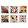 Coussins multicolores