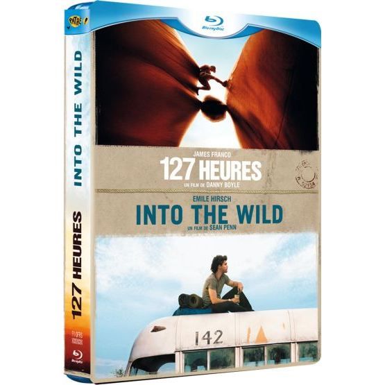 127 heures ; into the wild en BLU RAY FILM pas cher