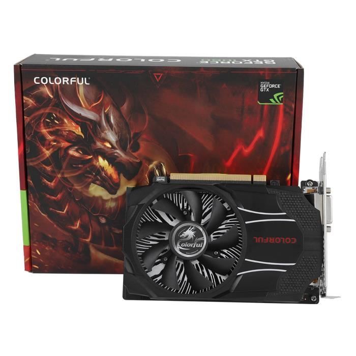 Carte graphique vidéo jeu colorée GTX10601