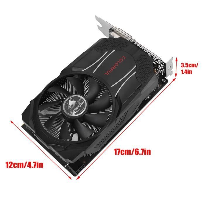 Carte graphique vidéo jeu colorée GTX10603
