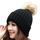 Bonnet à pompon femmes élastique nouveau mode