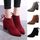 Femmes Bottes Talon Carré Lace Up Bottines Martin