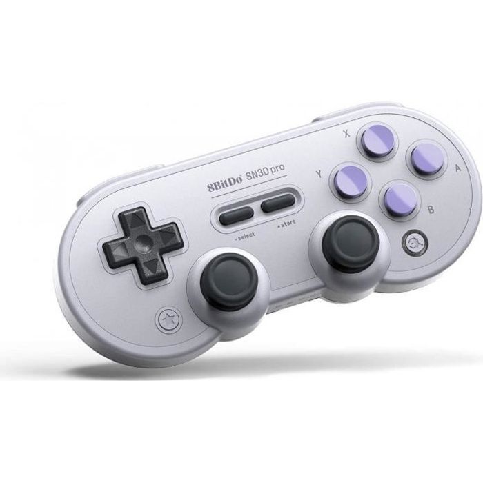 Manette Gamepad bluetooth grise 8Bitdo SN30 Pro pour Switch