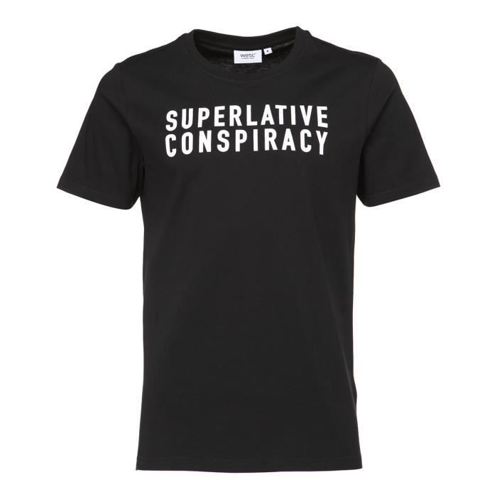 WESC T-shirt Superlative conspi - Homme - Noir