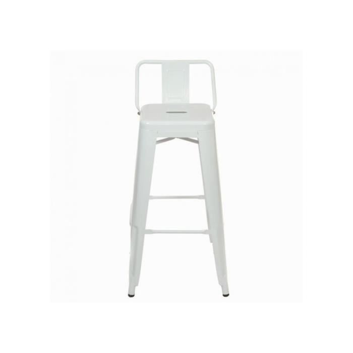 Achat Bar Métal Vente Tabouret De Rétro Blanc Bistro Ygvf7mIb6y