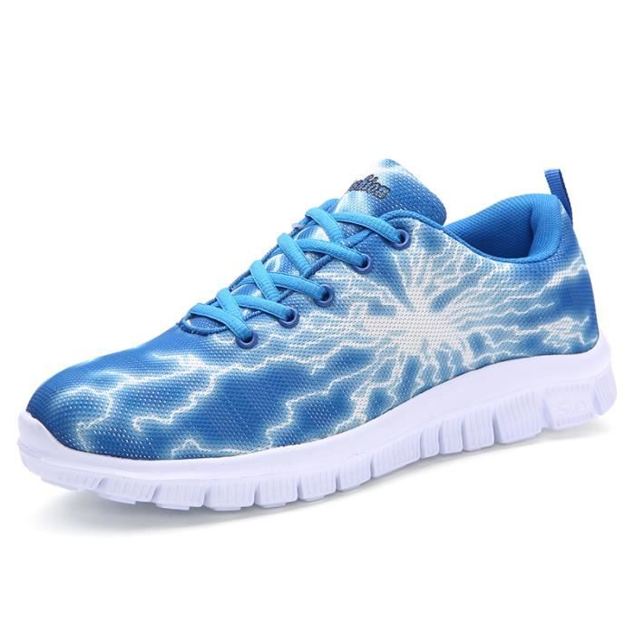Baskets Sport Chaussures Unisexe 2018 Homme Bleu Femme Mode Athletic rouge noir BHUZqwT