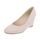 Chaussures femme escarpin semelle compensée Beige