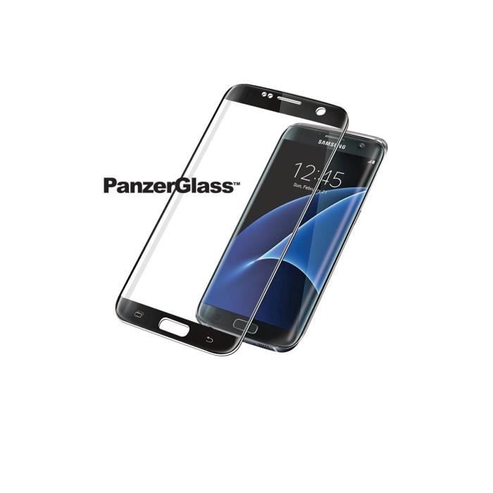 PANZERGLASS Protection premium en verre trempé pour Galaxy S7 Edge - Noir