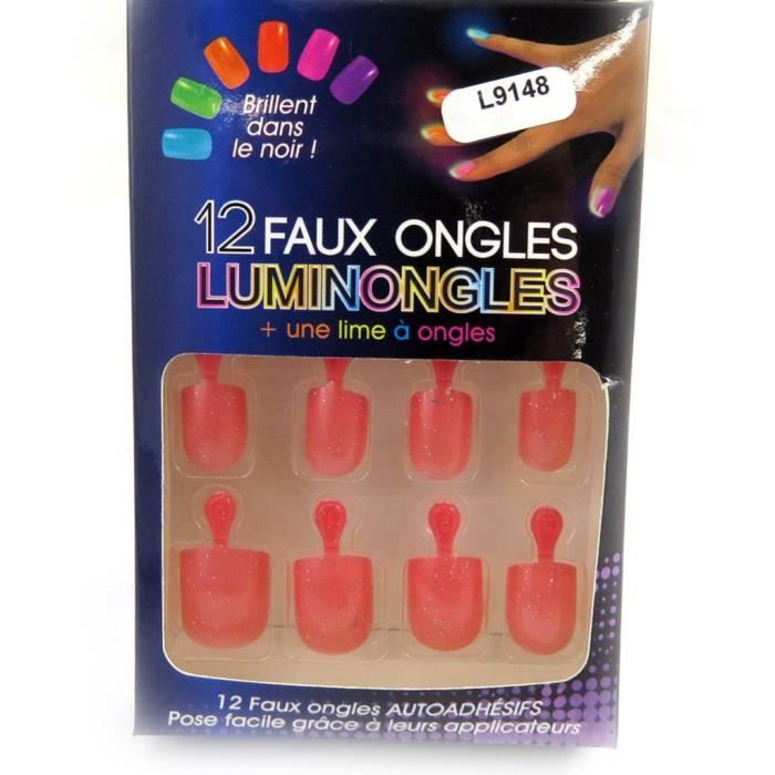 Planche De Faux Ongles Luminongles Rose Rouge