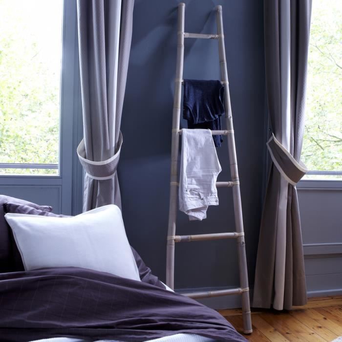 Echelle En Bambou 200 Blanche Achat Vente Porte Serviette
