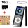 FULOZO® 16GO Micro SD Carte Lecteur MP3/MP4 Lecteu