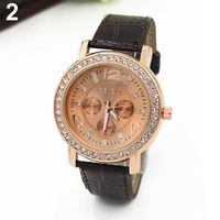 MONTRE Montre fantaisie Geneva Rhinestone 3 pour femme, c MONTRE Montre fantaisie Geneva Rhinestone 3 pour femme, c
