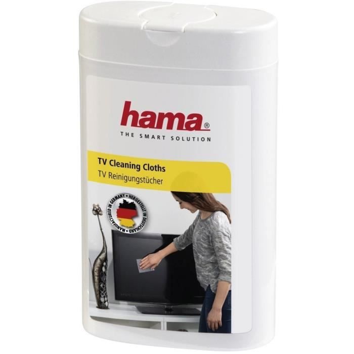 HAMA 49648 Lingettes de nettoyage - 100 pièces - HUM / PLASMA / LCD