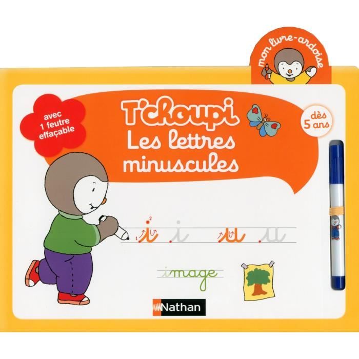 T'CHOUPI ARDOISES Mon livre ardoise T'choupi - Les lettres minuscules