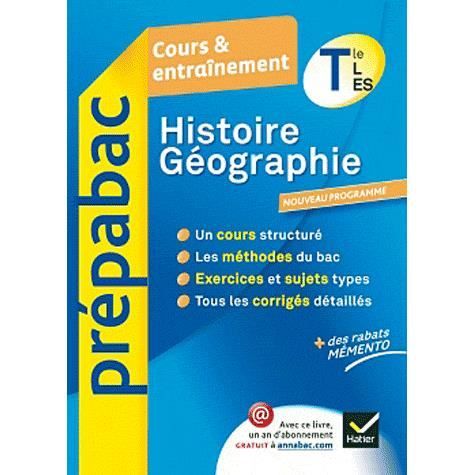 SCOLAIRE   ETUDIANT PREPABAC COURS ET ENTRAINEMENT; histoire géogra