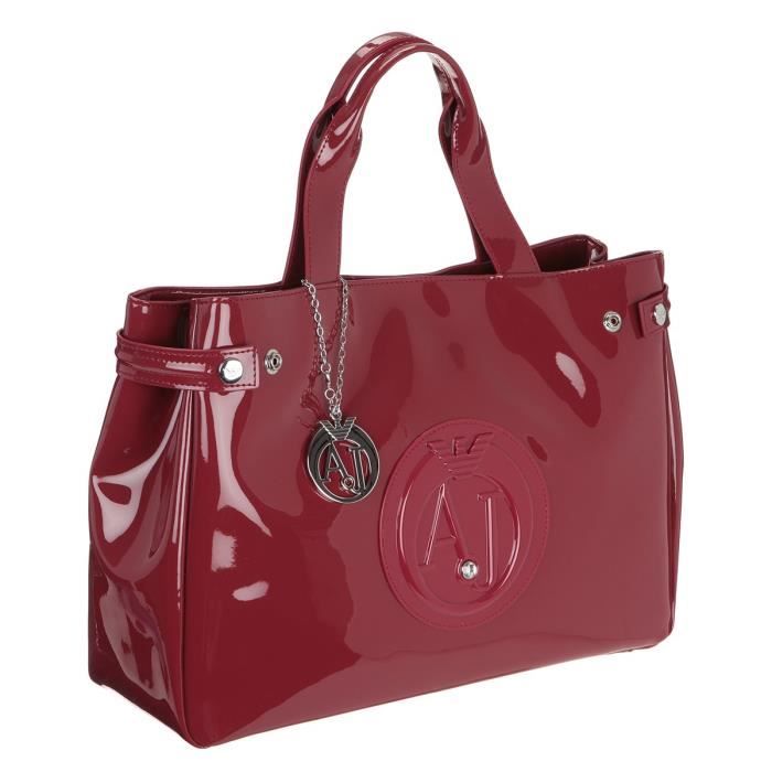 ARMANI - Sac A Main Rouge - Femme