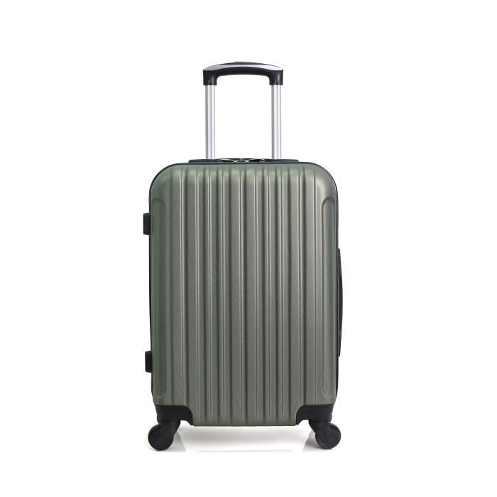 HERO - Valise Cabine Kaki 50x35x20 cm 4 Roues ABS