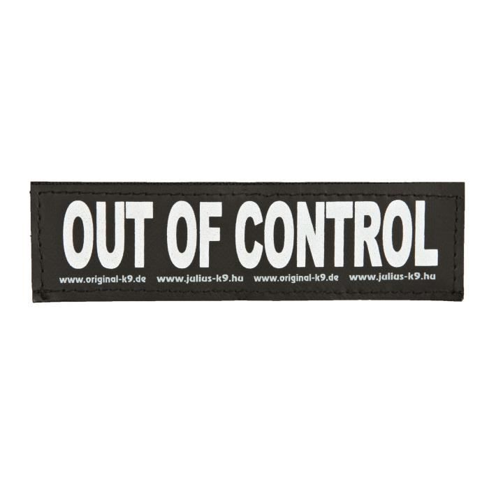 TRIXIE 2 Stickers Velcro Julius-K9 - L - Out of control - Pour chien
