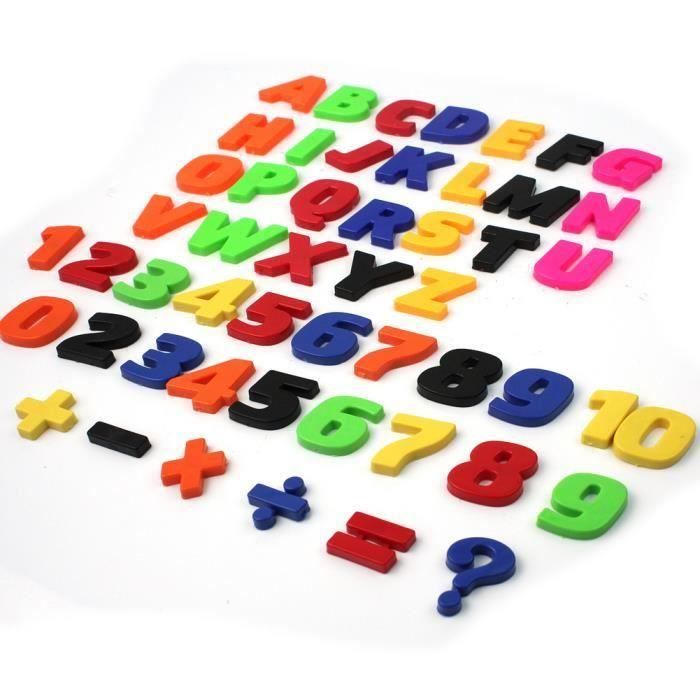 52 Lettres Et Chiffres Magnétiques Pour Enfants - Alphabet Avec Animaux, Pour Frigo Ou Tableau (3 Ans Et +)