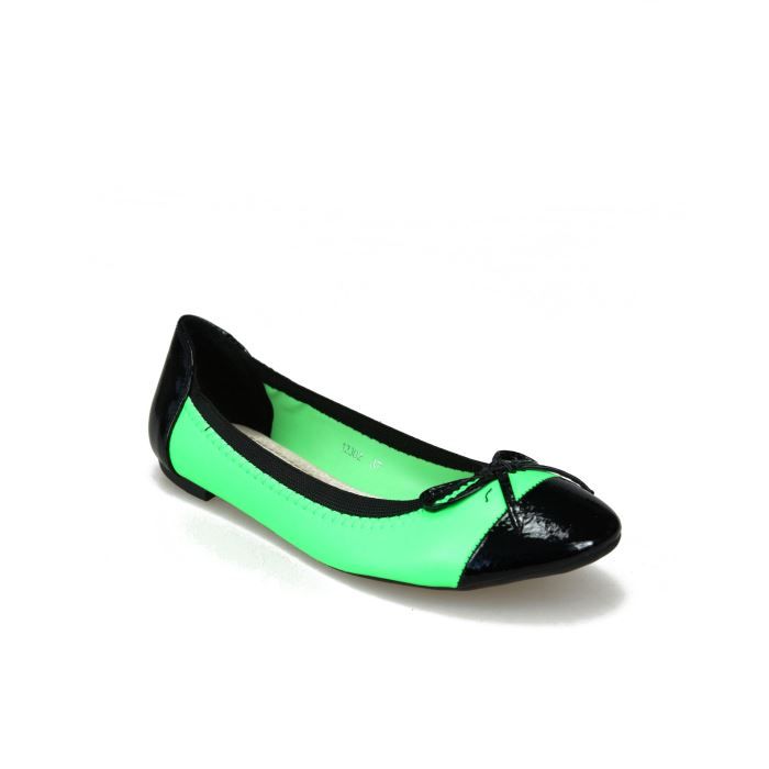 Achat Ballerines Vente Bicolores Vert Fluo eQCxBWErdo