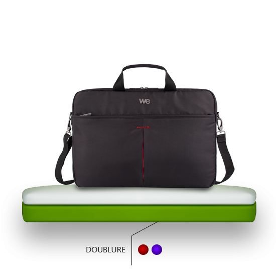 15,6 Noir/Rouge   Achat / Vente SACOCHE INFORMATIQUE We Design 15