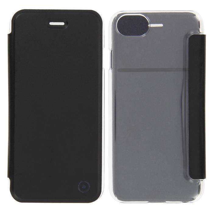 Etui Clapet Portefeuille Noir iPhone 7 et iPhone 8, 6 et 6s - Muvit