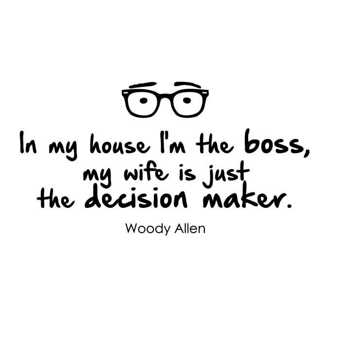 WALL IMPACT Sticker adhésif mural In my HouseHouse I'm the boss - 62x33cm