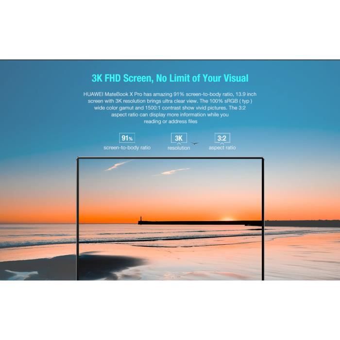 Ordinateur Portable-HUAWEI MateBook X Pro 20193