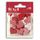 TOGA Pack de 25 Confettis Bois Cœurs - Blanc et ro