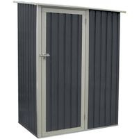 ABRI JARDIN - CHALET Abri de jardin en métal Joy 1,3 m² gris anthracite ABRI JARDIN - CHALET Abri de jardin en métal Joy 1,3 m² gris anthracite