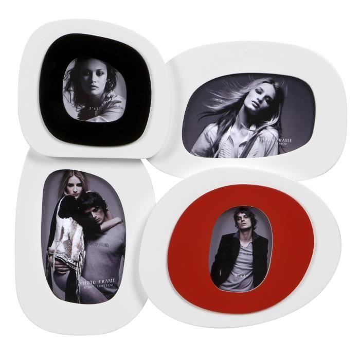 IMAGINE Cadre photo multivues Seventies 34x33 cm 4 vues