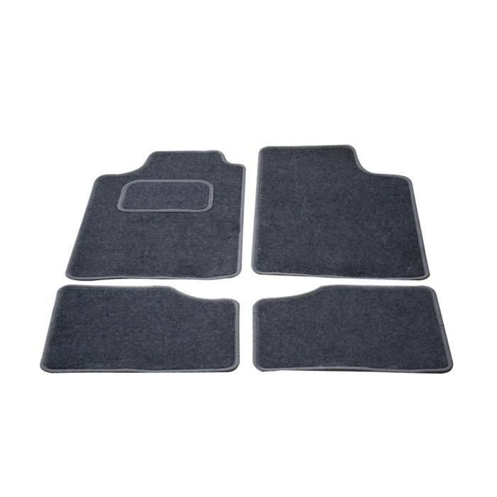 TEXTILE AUTO CONFORT Lot de 4 tapis city - gris / gris - taille unique