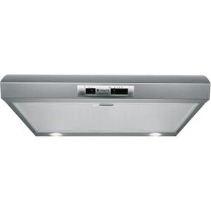 HOTPOINT SL 16 P IX/HA Hotte à visière - Evacuation ou recyclage - 499 m3 air / h max - 70 dB max - 3 vitesses - L 60cm - Inox HOTPOINT SL 16 P IX/HA Hotte à visière - Evacuation ou recyclage - 499 m3 air / h max - 70 dB max - 3 vitesses - L 60cm - Inox