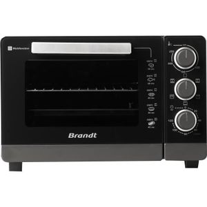 BRANDT FC265MB - Mini-four multifonction grill - 26L - 1500 W - Noir / gris BRANDT FC265MB - Mini-four multifonction grill - 26L - 1500 W - Noir / gris