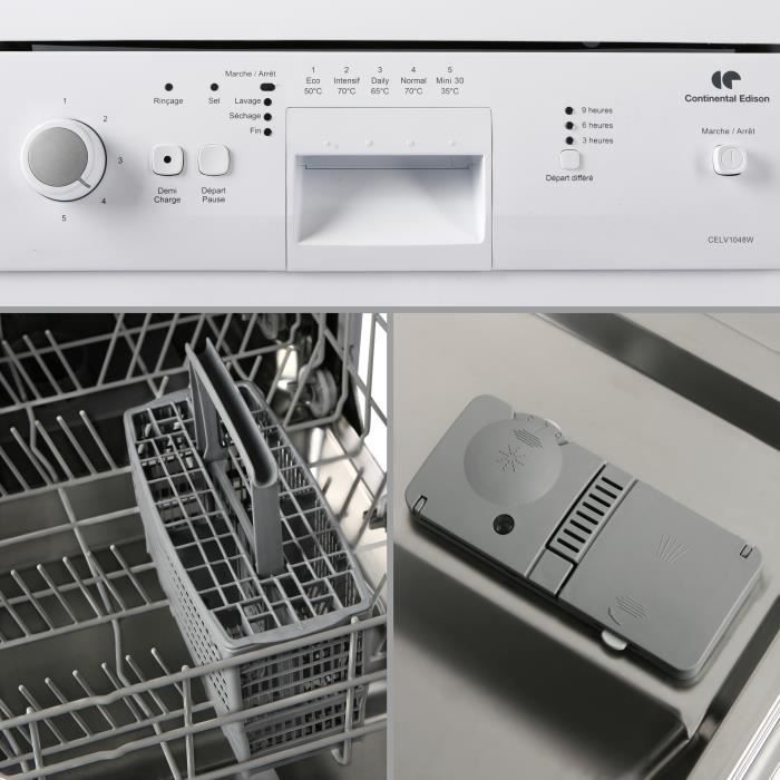 CONTINENTAL-EDISON CELV1048W - Lave-vaisselle3