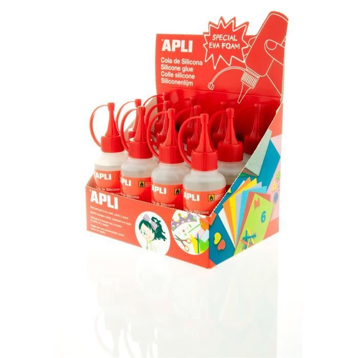 APPLI Présentoir de 12 Bouteilles de Colle silicone - 100 ml