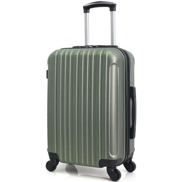 HERO - Valise Cabine Kaki 50x35x20 cm 4 Roues ABS