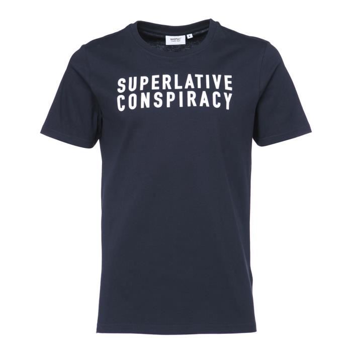 WESC T-shirt Superlative conspi - Homme - Bleu