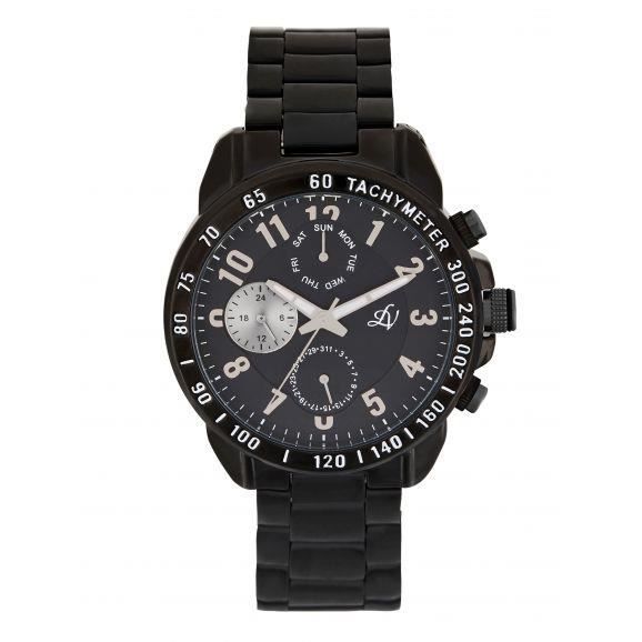 LOUIS VILLIERS Montre Homme Quartz - Bracelet Acier Noir LV1099