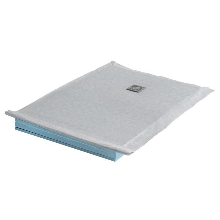 WIRQUIN Kit receveur à carreler Slim 140x90 cm grille carrée
