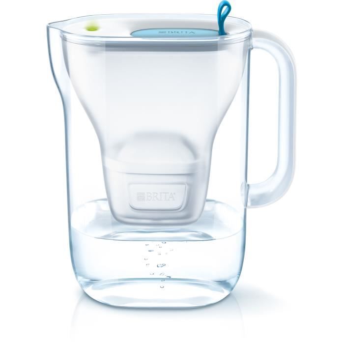 BRITA Carafe filtrante STYLE Bleu + 1 cartouche de rechange