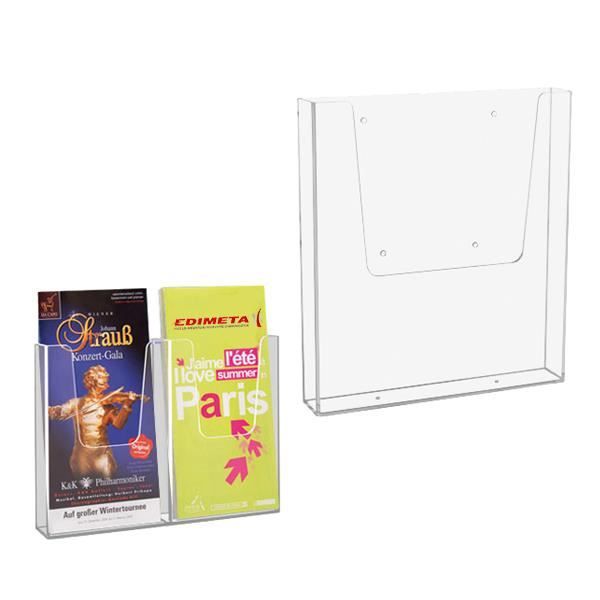 Porte-documents Mural A4 Acrylique - Lot De 3, Dimensions 227x241x52 Mm, Fixation Murale, Pour Bureau Et Commerce - 3