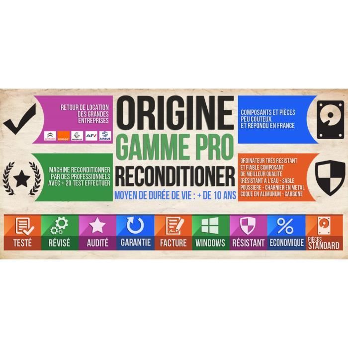 PC PORTABLE ULTRABOOK  E6220 CORE I5 2go 250g3