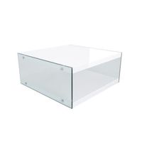 TABLE BASSE DAKOTA Table basse 80x80 cm - Laqué blanc mat TABLE BASSE DAKOTA Table basse 80x80 cm - Laqué blanc mat
