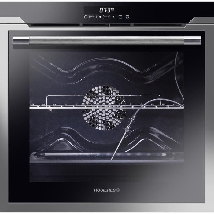 ROSIERES - RFSHT59 - Four Multifonction - Chaleur pulsée - 73L - Pyrolyse - A - Inox