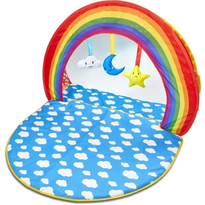 Tapis d'éveil et piscine à balles deux-en-un pour bébé