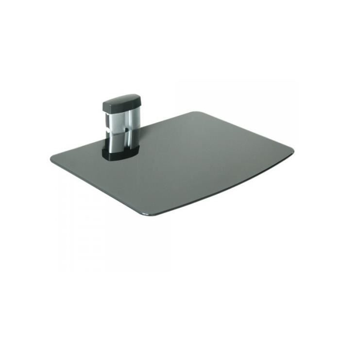 Étagère support mural pour dvd console tablette verre de sécurité
